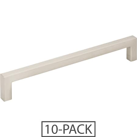 Elements 160 mm Center-to-Center Satin Nickel Square Stanton Cabinet Bar Pull,  625-160SN-10